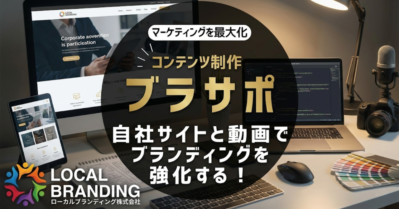 マーケティングを最大化 コンテンツ制作 ブラサポ｜自社サイトと動画でブランディングを強化する！