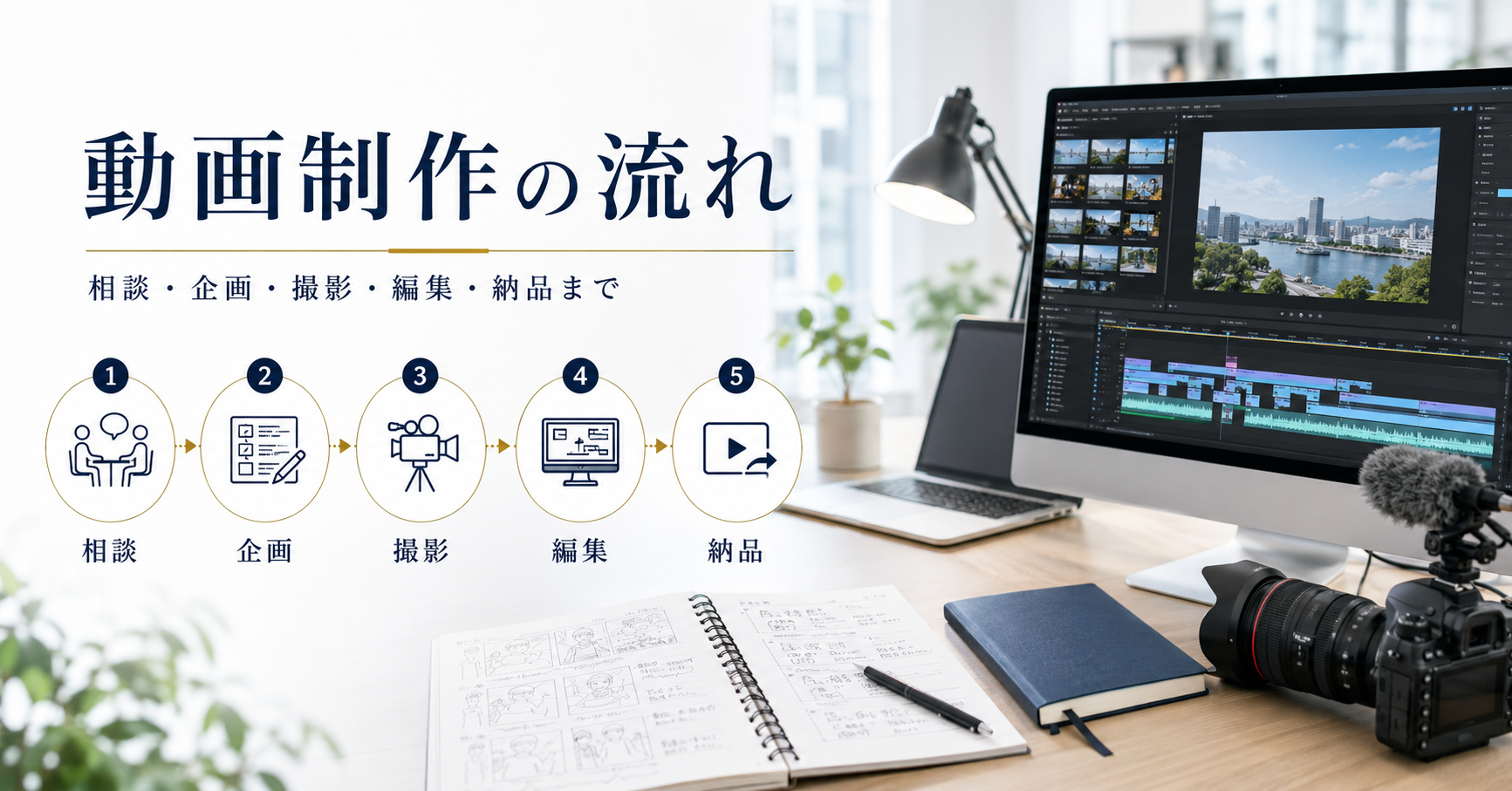 動画制作の流れのアイキャッチ画像